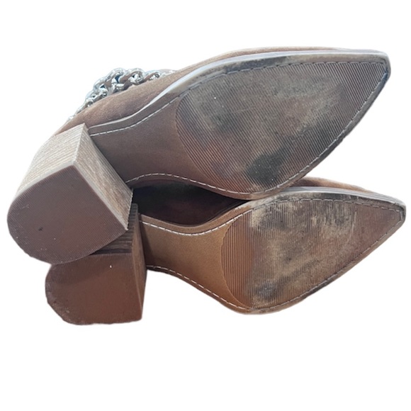 Steve Madden Cedar suede Leather With
Chain Ankle Booties size 6 - Picture 5 of 14